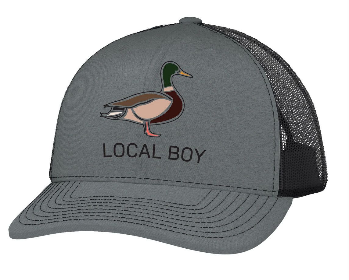 Local Boy Standing Duck Grey Hat