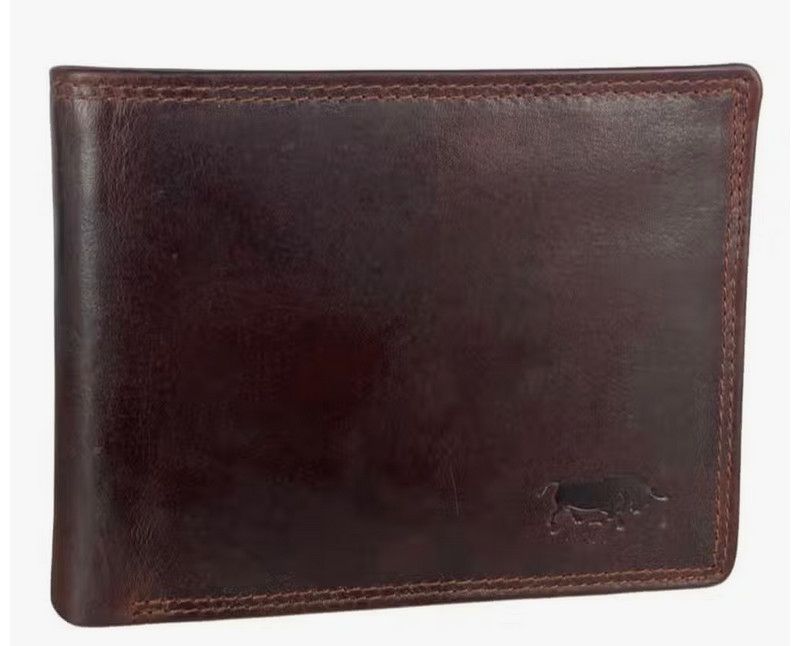 Genuine Leather RFID Anti Skim Wallet Cognac