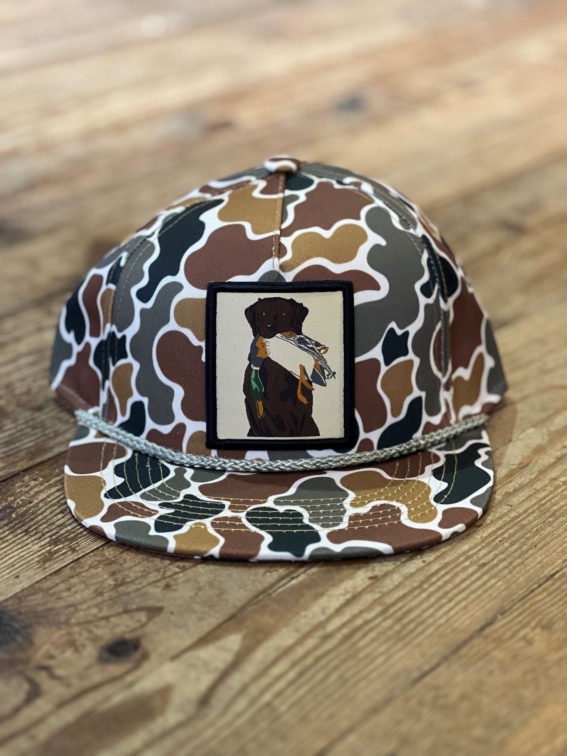 AIX Old School Chocolate Lab Rope Hat