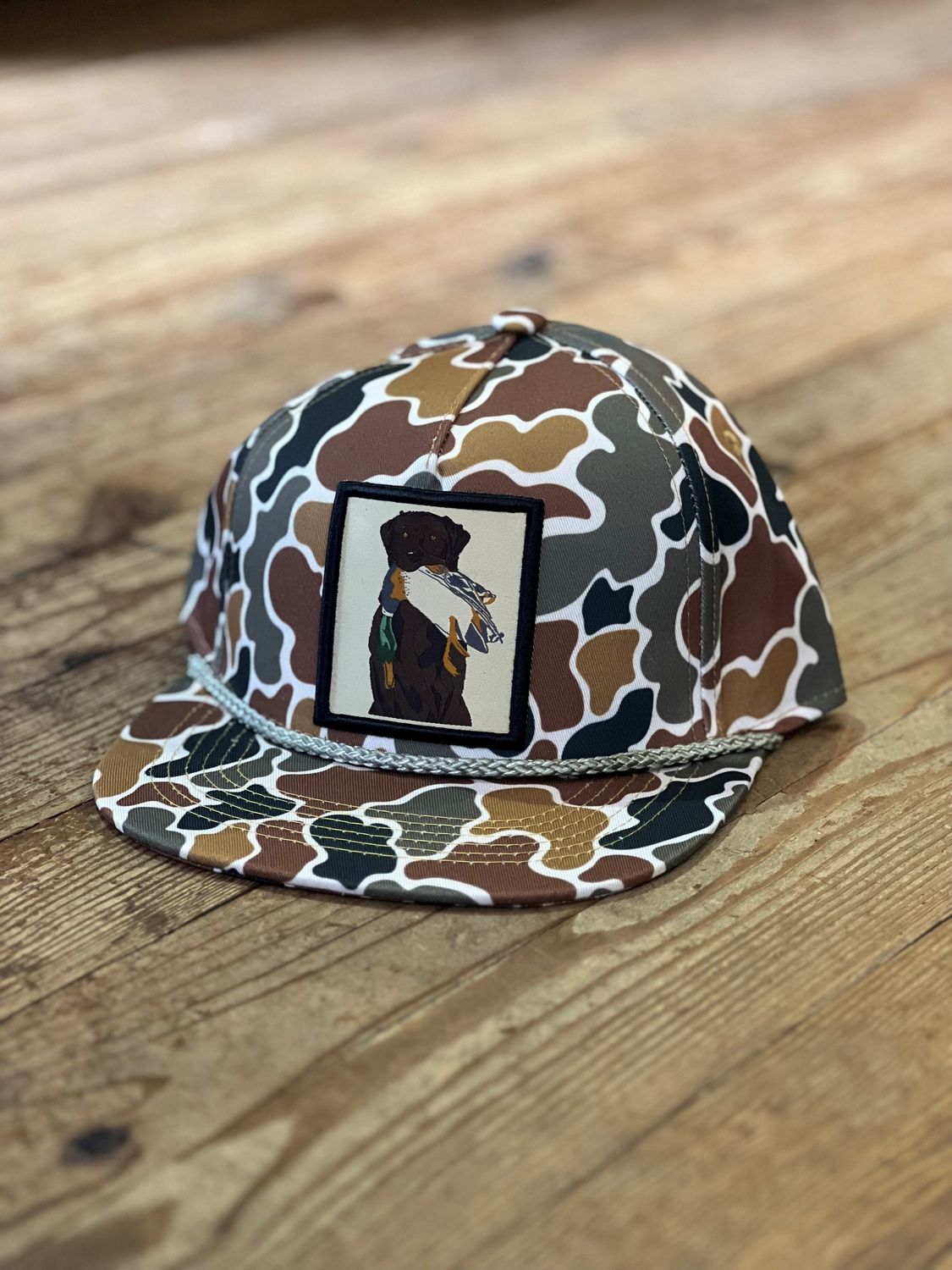 AIX Old School Chocolate Lab Rope Hat