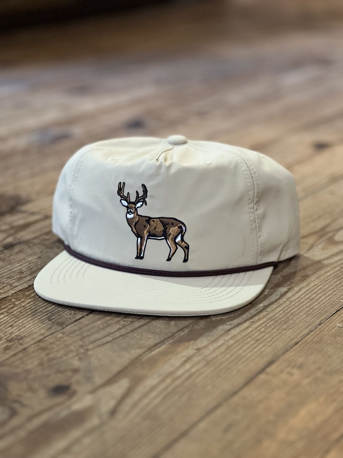 Cream Buck Rope Hat