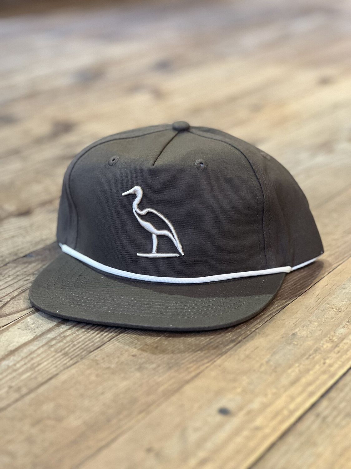 DM Heron Embroidered Roux Rope Hat