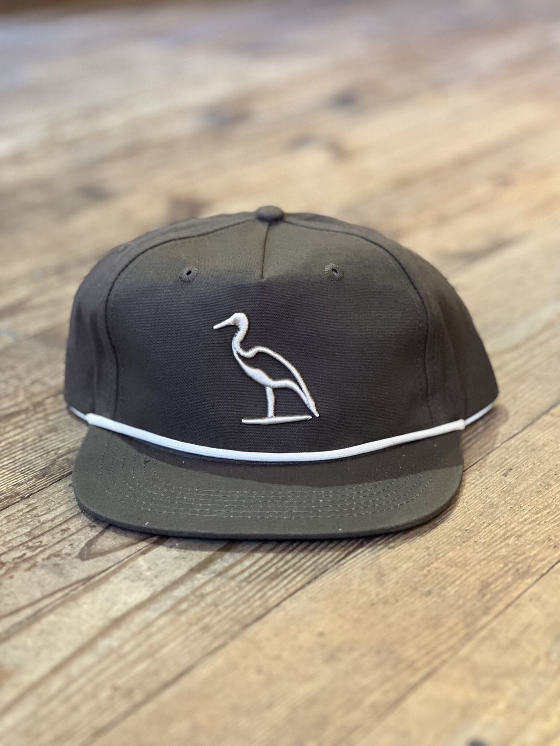 DM Heron Embroidered Roux Rope Hat