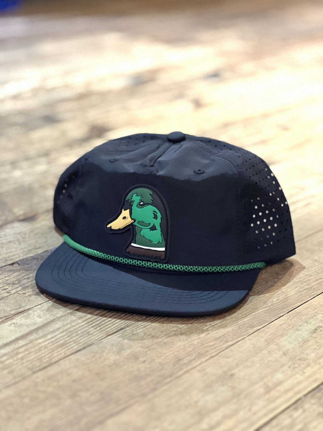 Black Greenhead Rope Hat