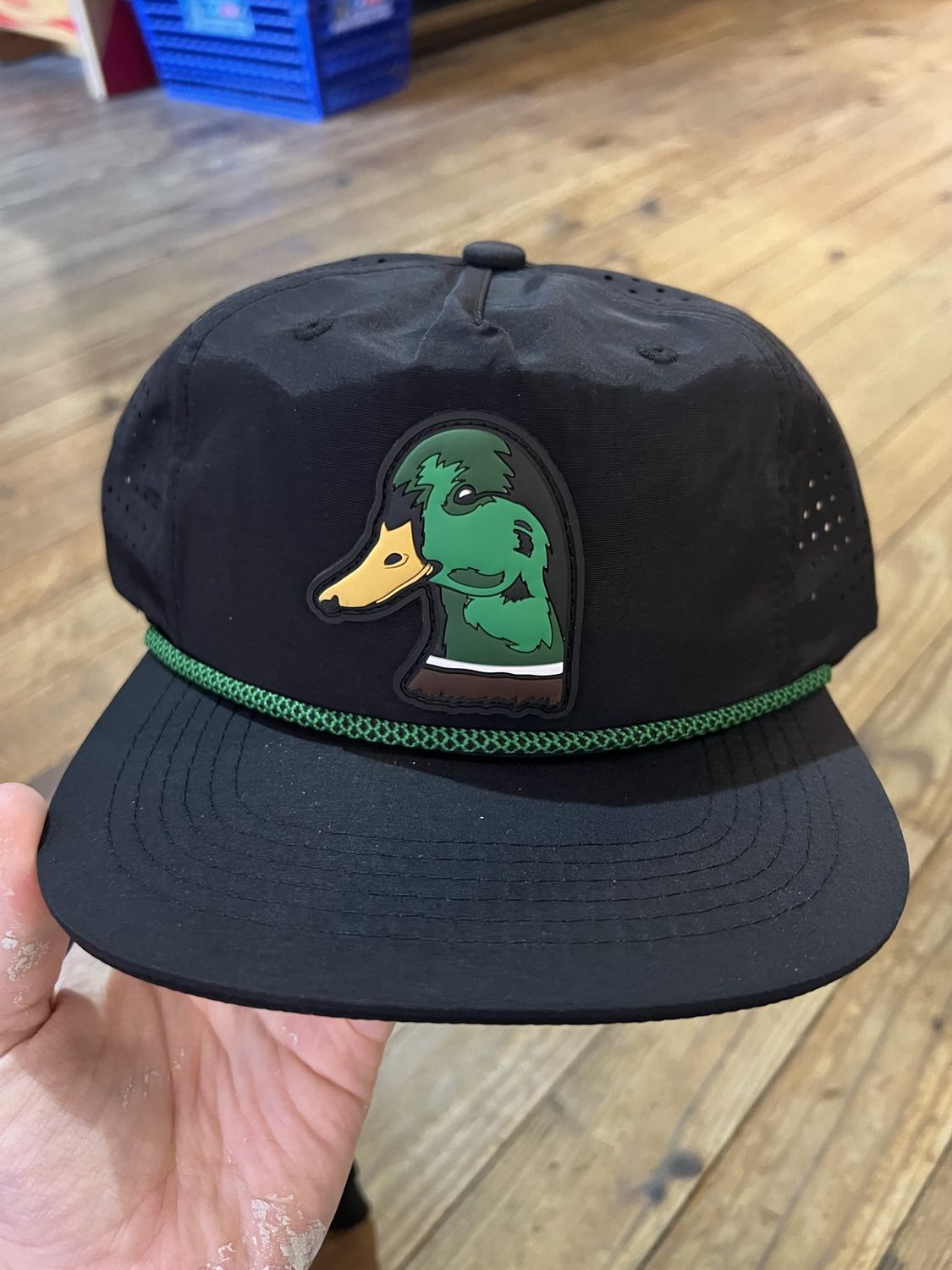 Black Greenhead Rope Hat