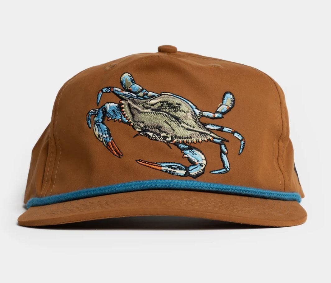 Duck Camp Blue Crab Rope Hat