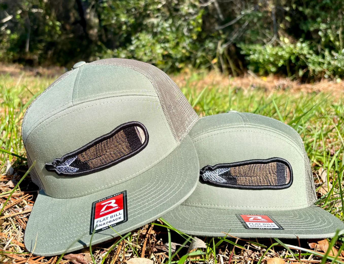 Combat Waterfowl 7 Panel Turkey Feather Hat Loden