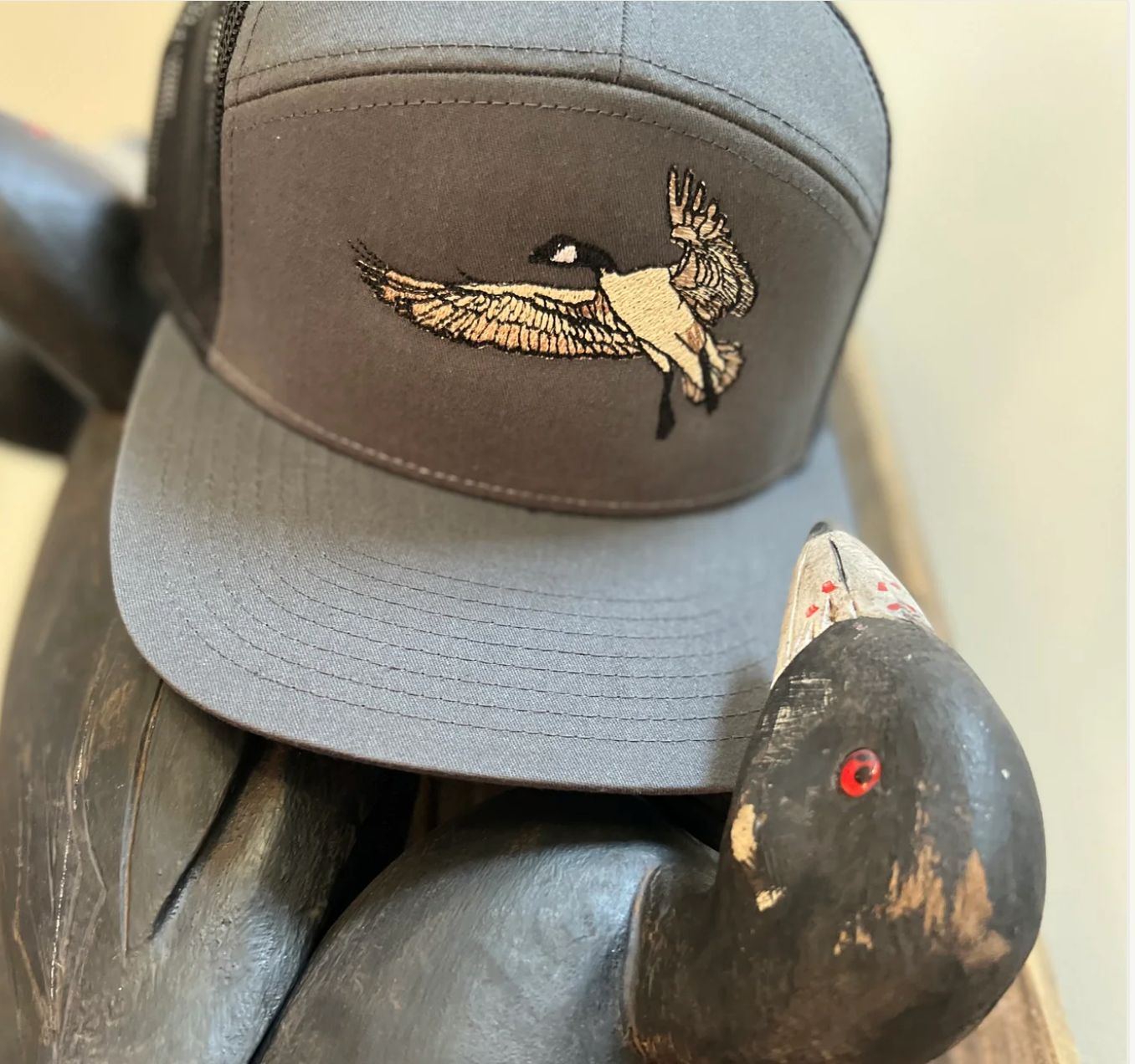 Combat Waterfowl 7 Panel Canada Goose Hat Charcoal