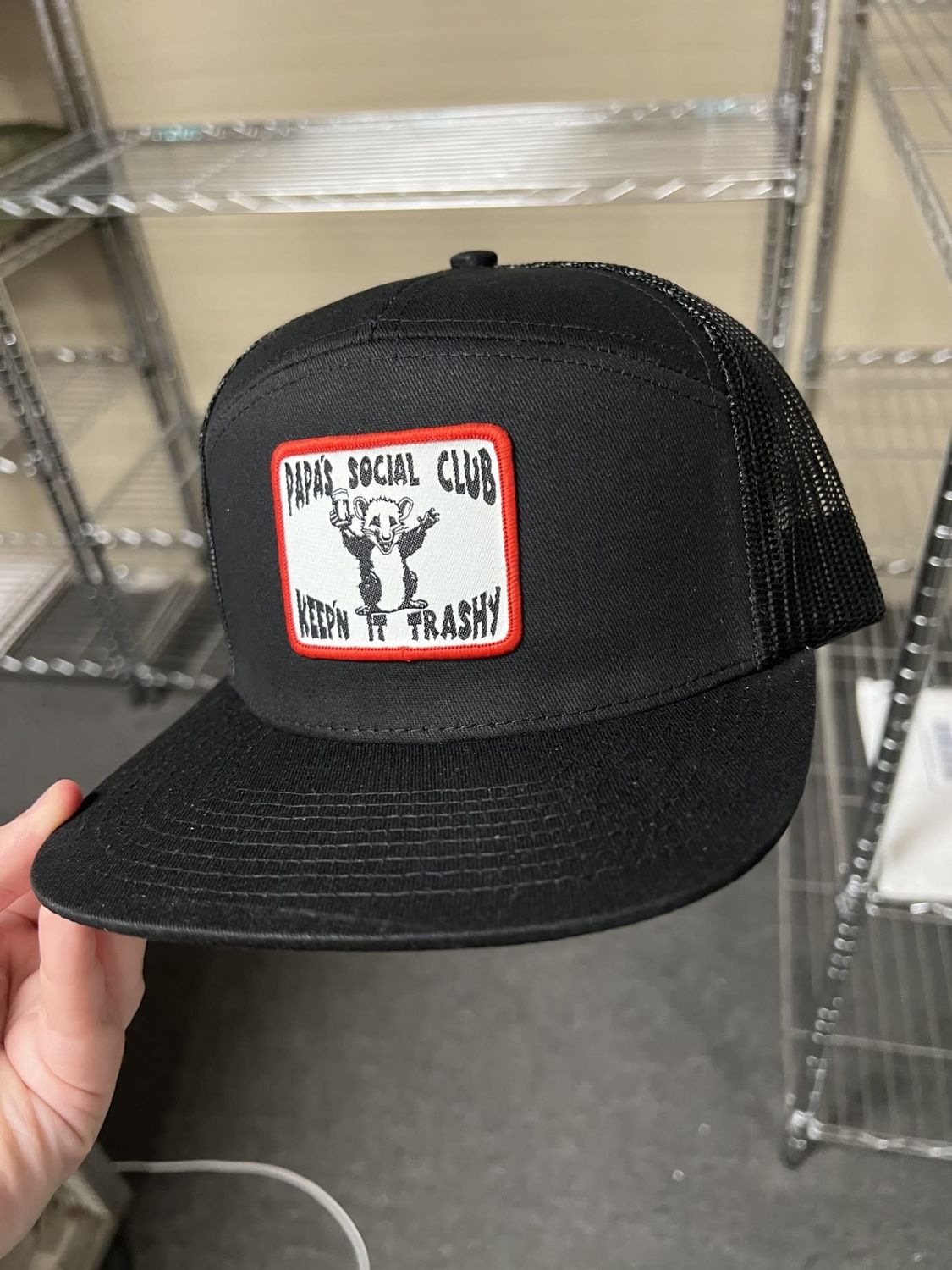 PGS 7 Panel Social Club Hat Black