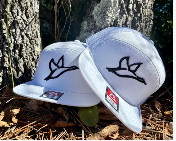 Combat Waterfowl 7 Panel Hat White
