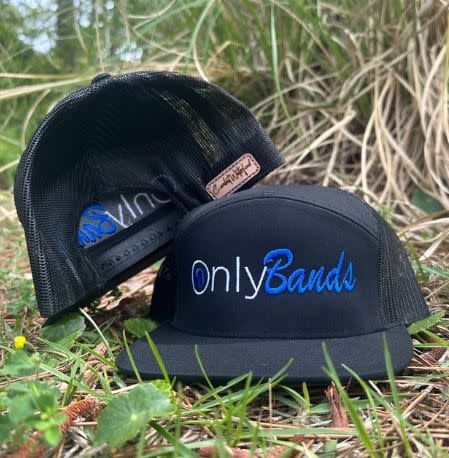 OnlyBands 7 Panel Hat Black