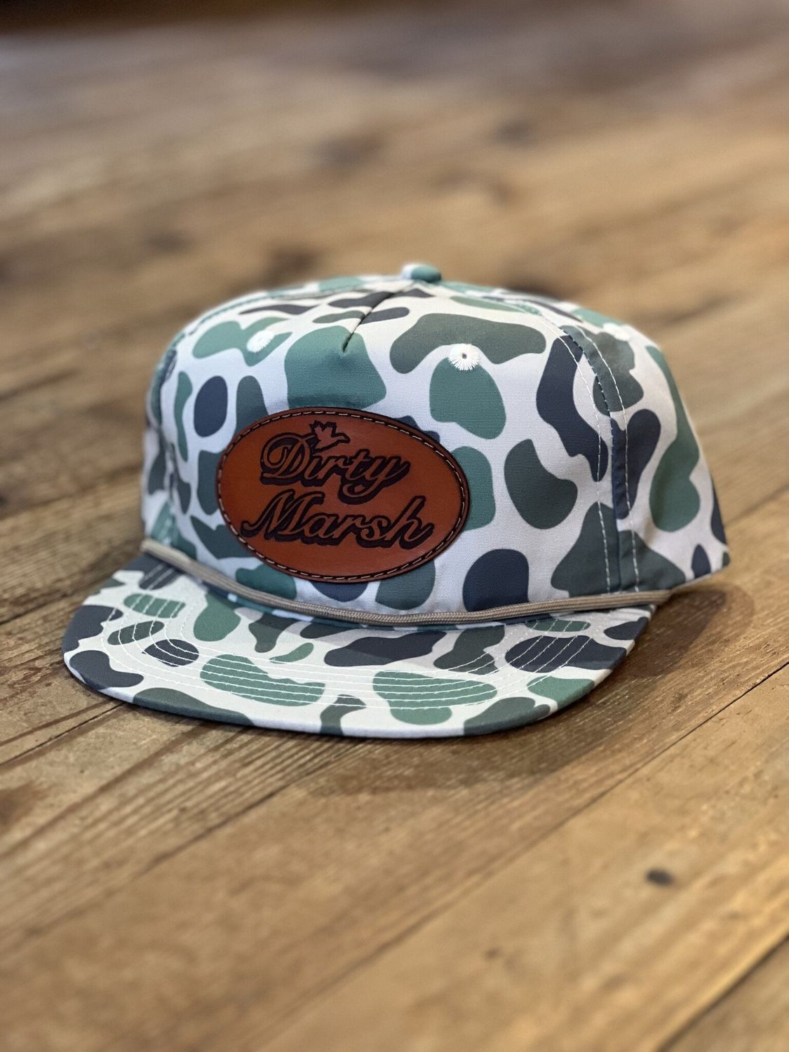 DM Classic Leather Patch Marsh Rope Hat