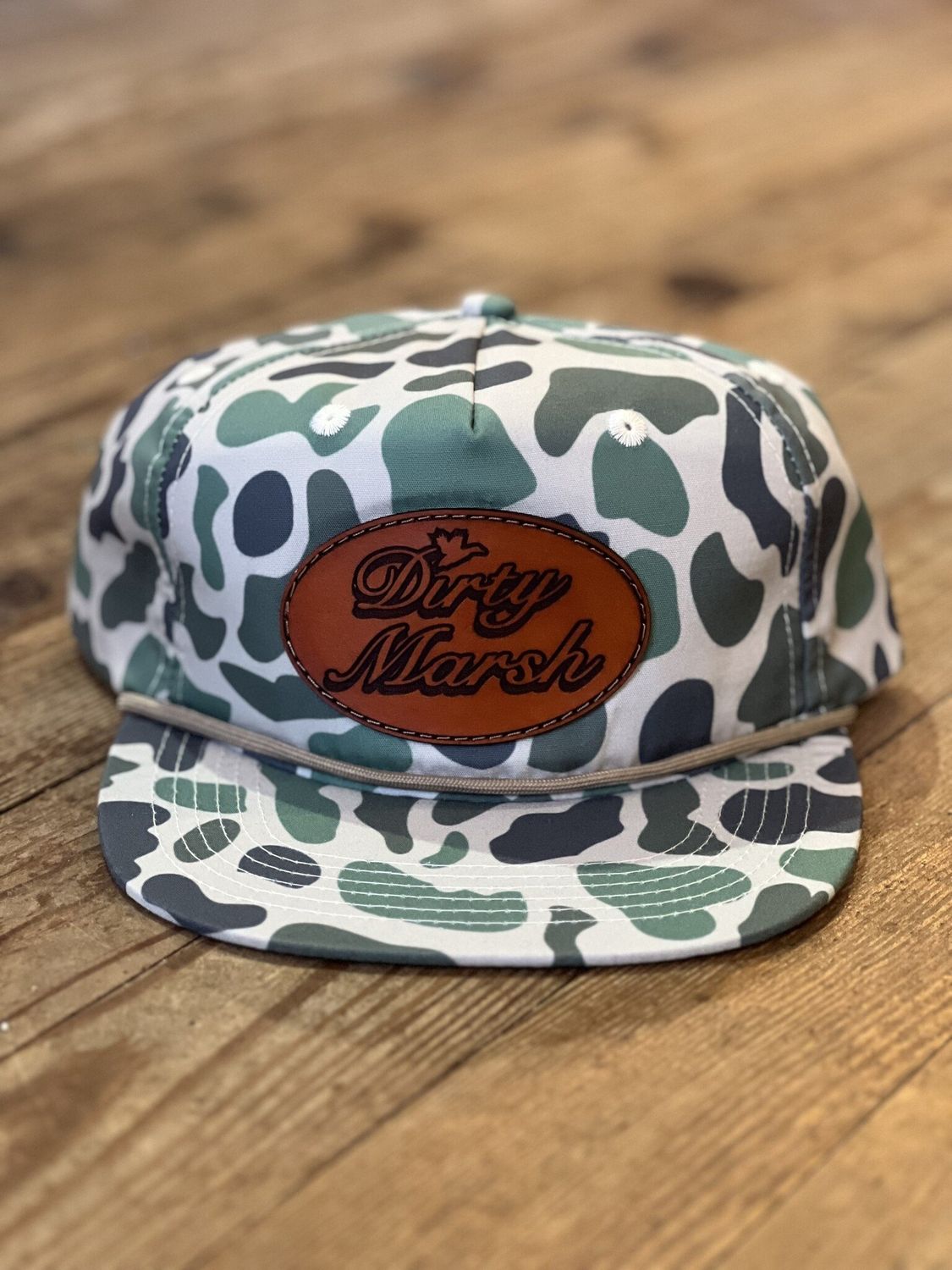 DM Classic Leather Patch Marsh Rope Hat
