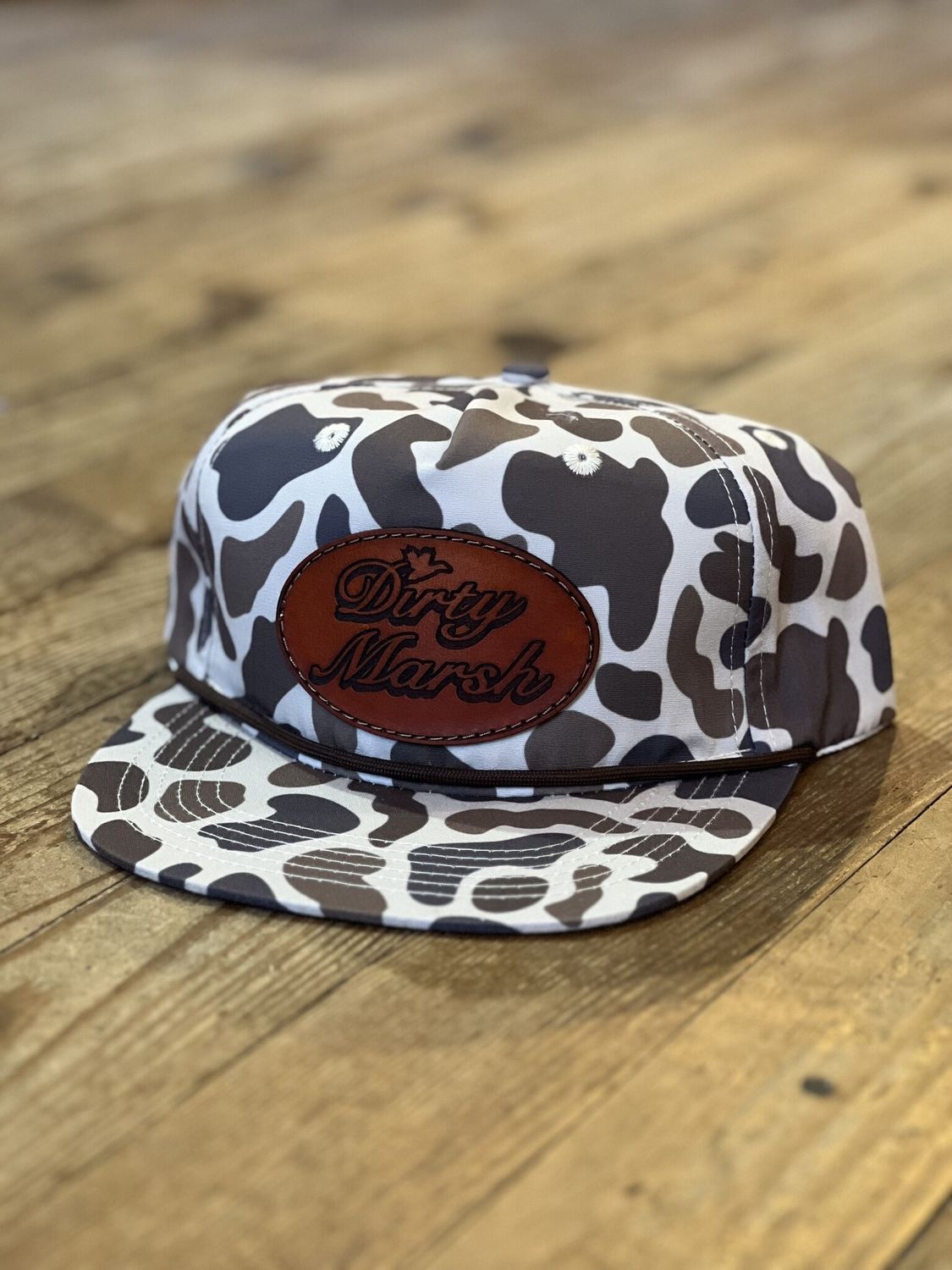 DM Classic Leather Patch Slough Rope Hat