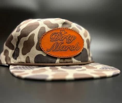 DM Classic Leather Patch Slough Rope Hat