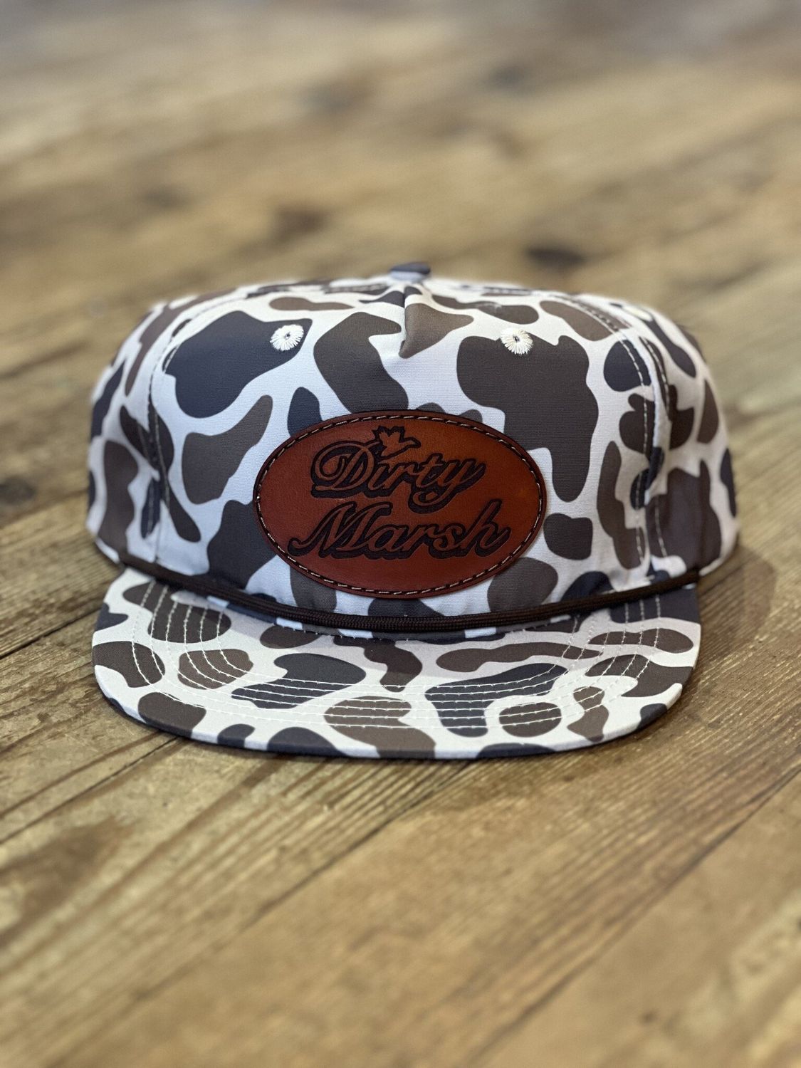 DM Classic Leather Patch Slough Rope Hat