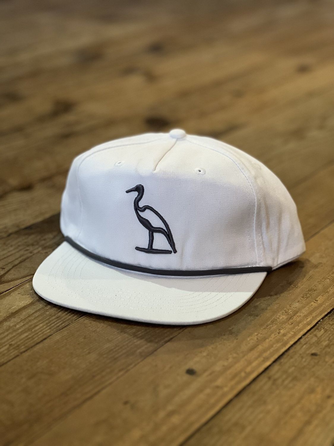 DM Heron Embroidered Salt Rope Hat