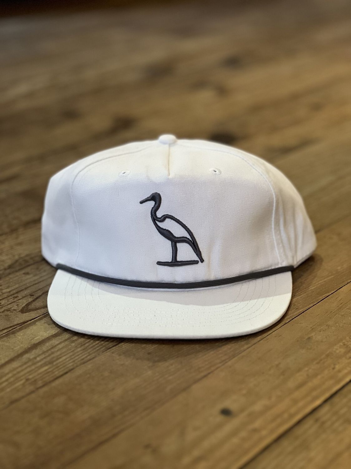 DM Heron Embroidered Salt Rope Hat