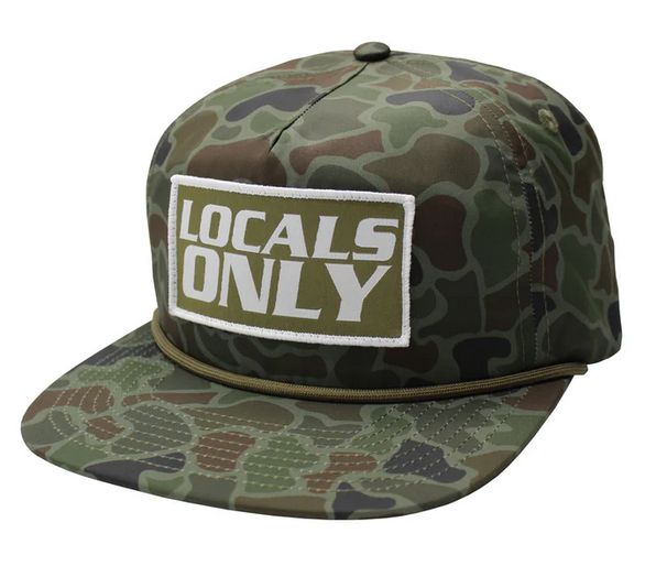 Flat Brim Locals Only Patch Hat Localflage