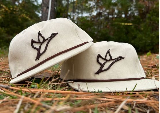 Combat Waterfowl Goat Rope Cream Embroidered Rope Hat