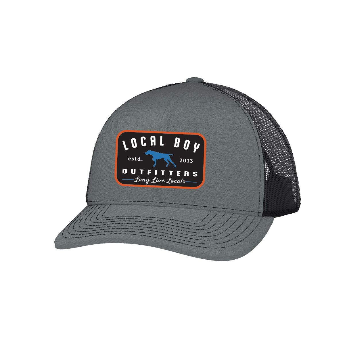 Local Boy Youth On the Prowl Trucker Hat Heather Grey/Black