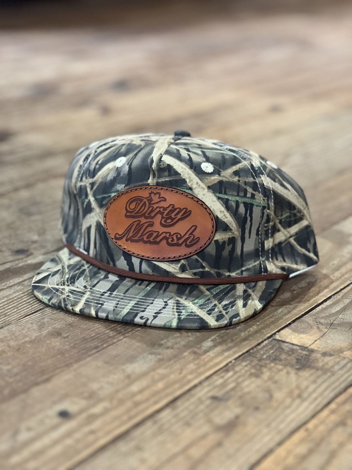 DM Classic Leather Patch Shadow Grass Rope Hat