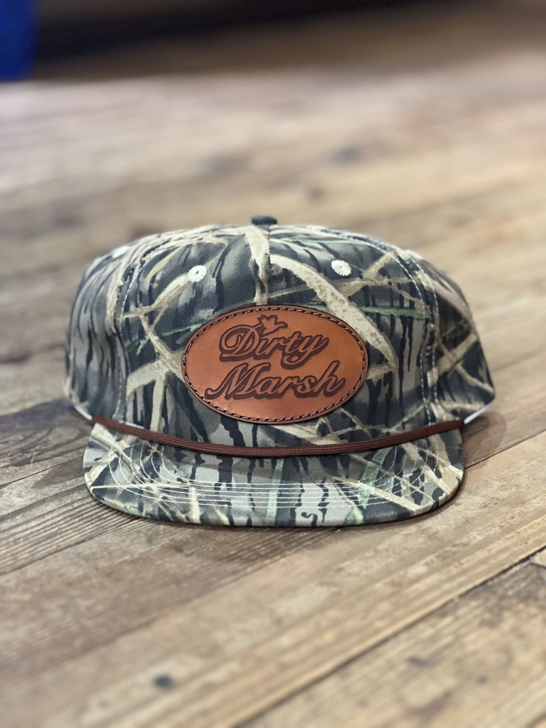 DM Classic Leather Patch Shadow Grass Rope Hat