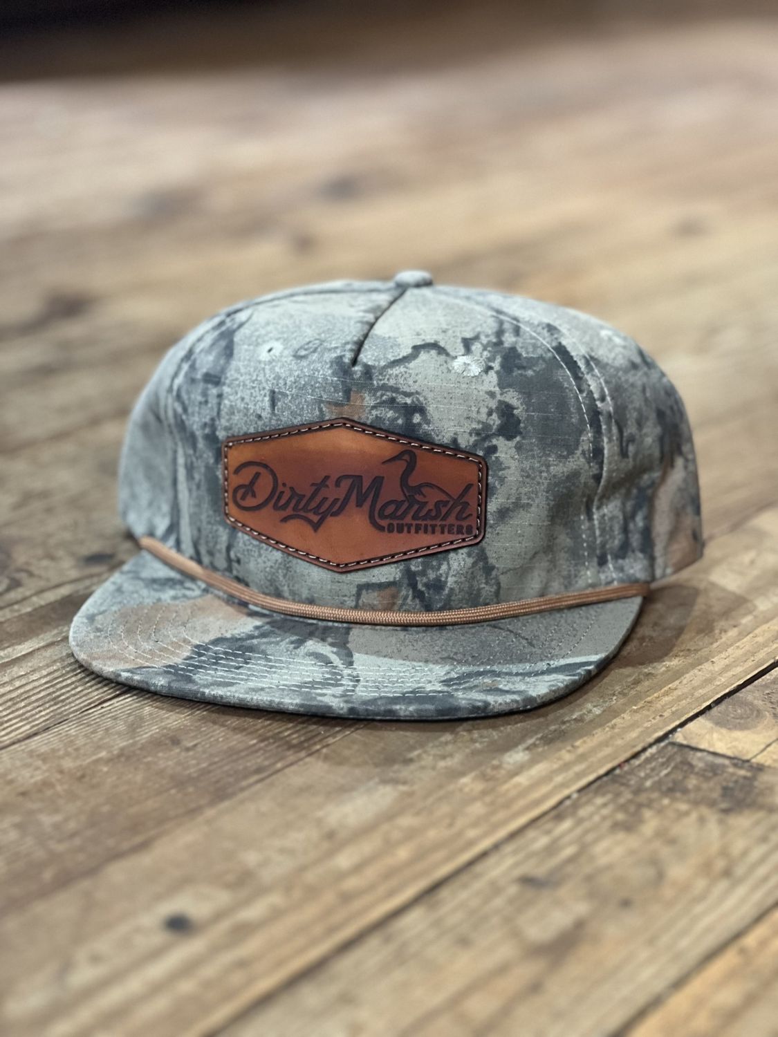 DM Shoreline Leather Patch Natural Gear Rope Hat