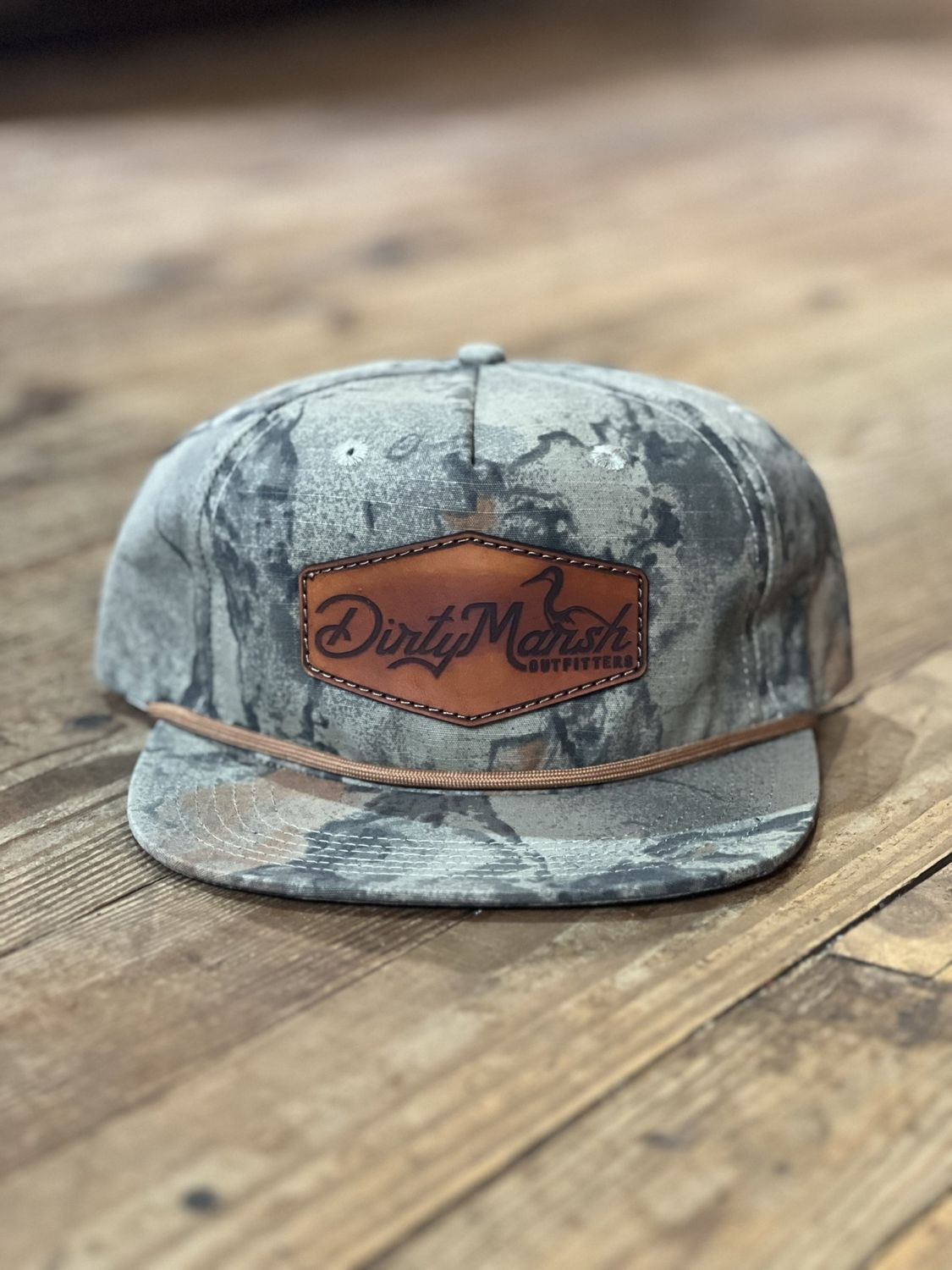 DM Shoreline Leather Patch Natural Gear Rope Hat