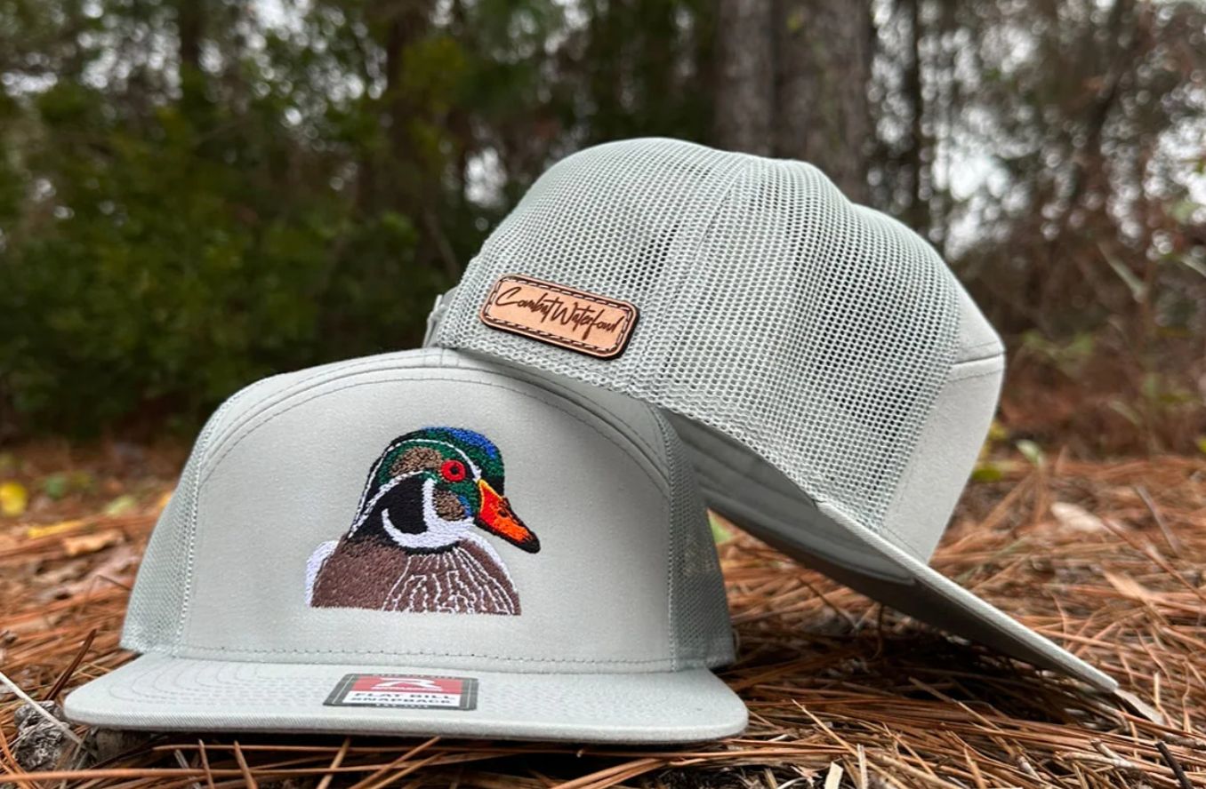 Combat Waterfowl 7 Panel Wood Duck Hat Quarry