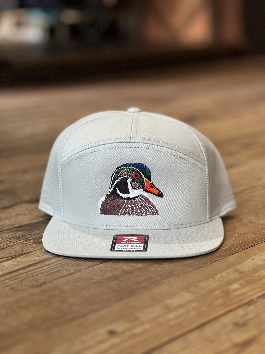 Combat Waterfowl 7 Panel Wood Duck Hat Quarry