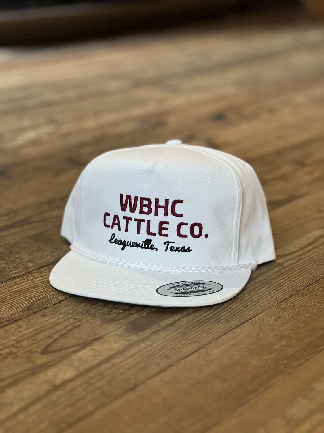 WB Cattleman Rope White Hat