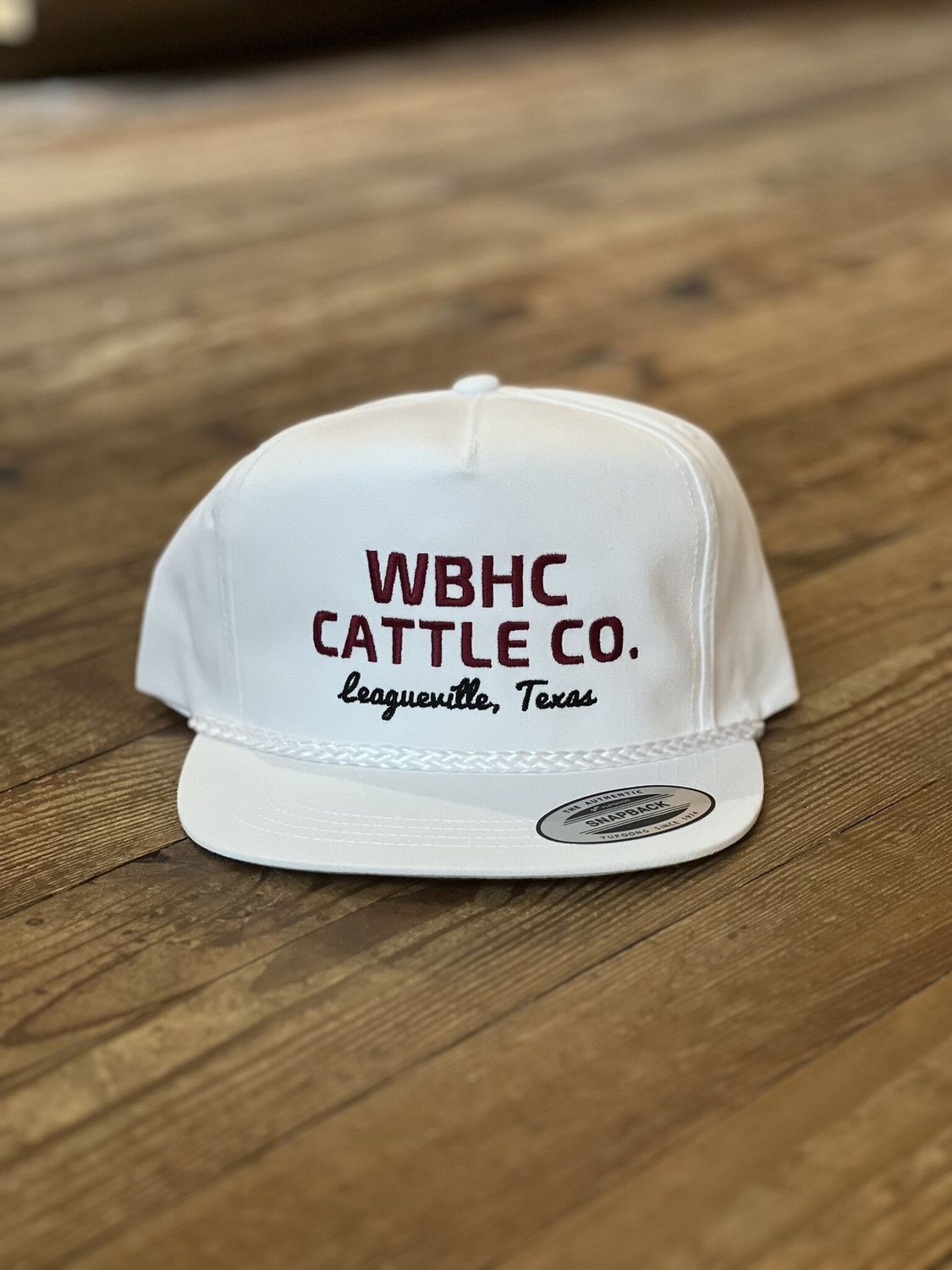 WB Cattleman Rope White Hat