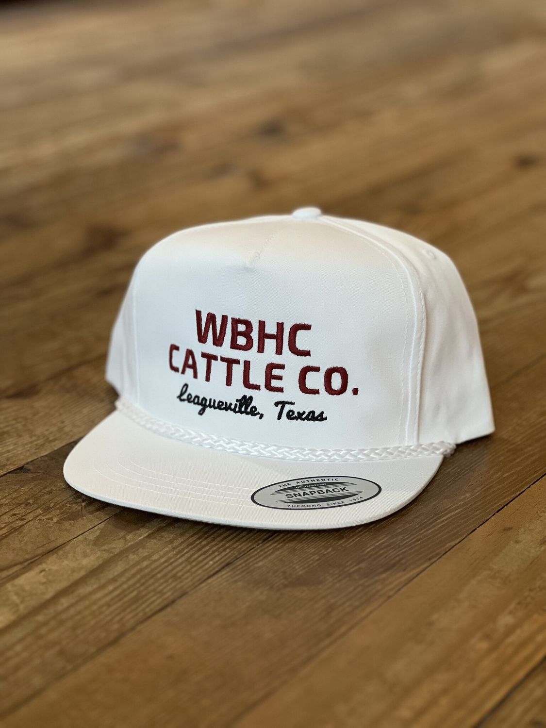 WB Cattleman Rope White Hat