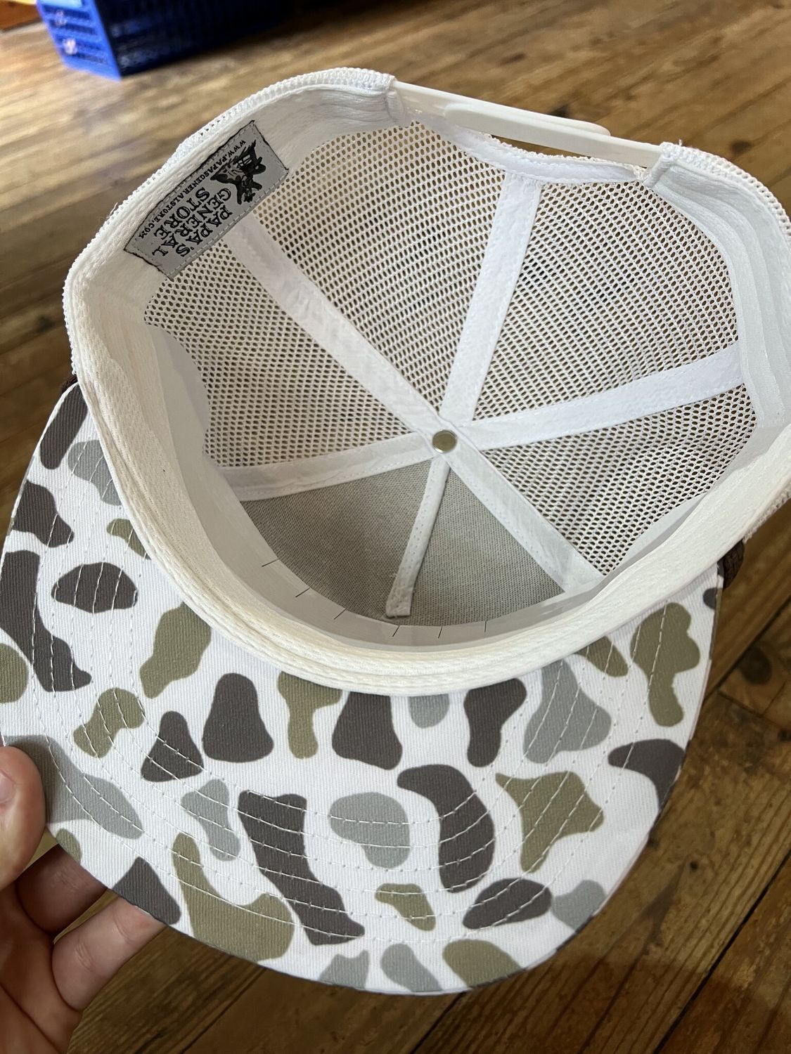 PGS Feather White Camo Rope Hat