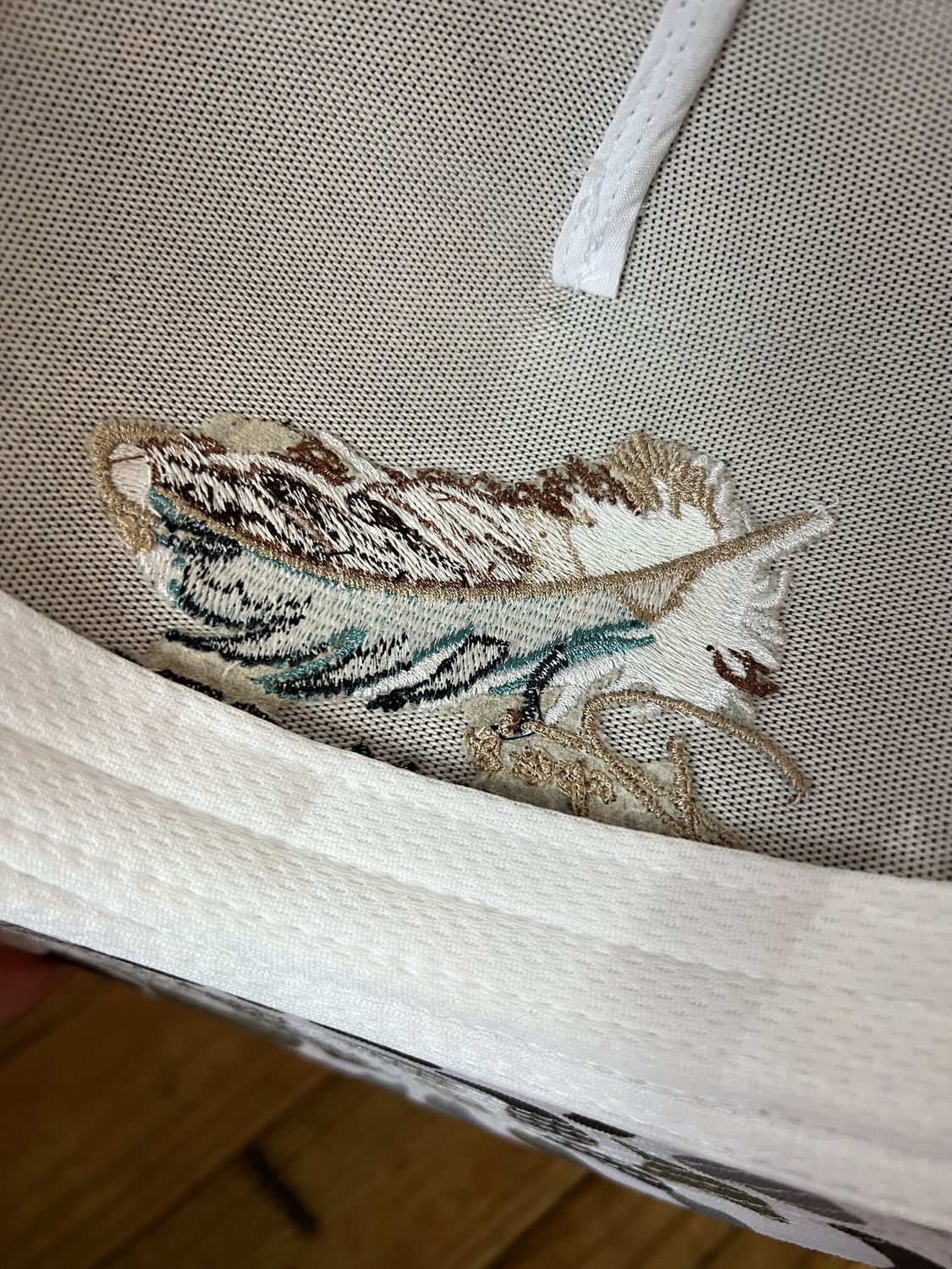 PGS Feather White Camo Rope Hat