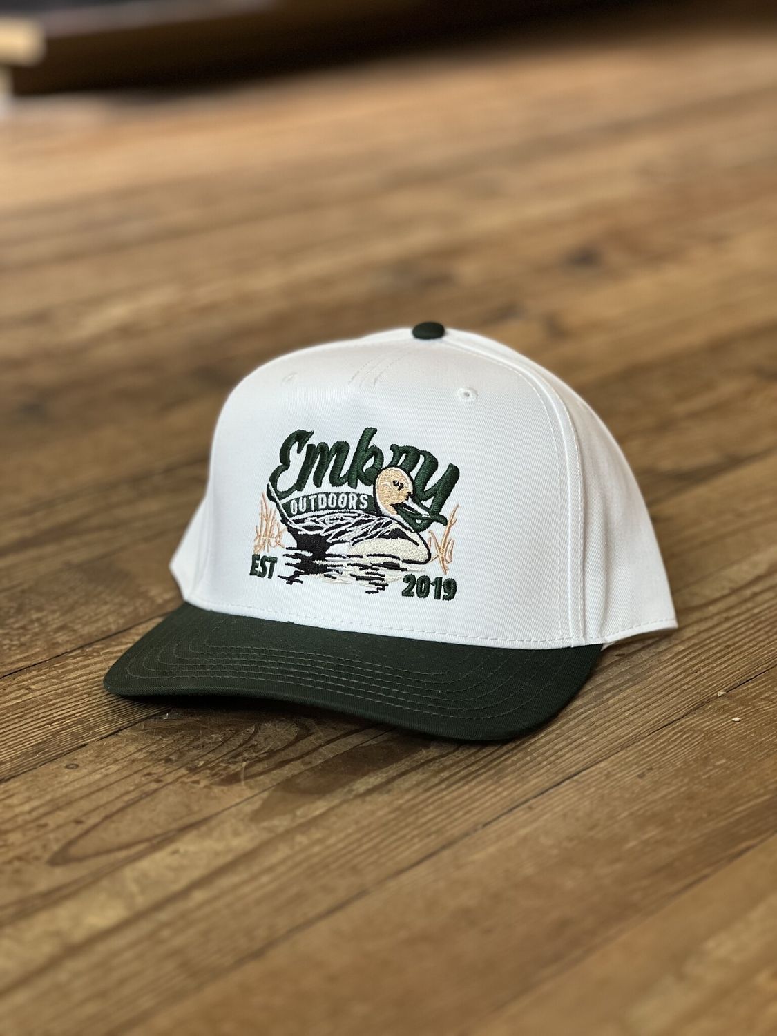 White/Green "Sprig" Trucker Hat