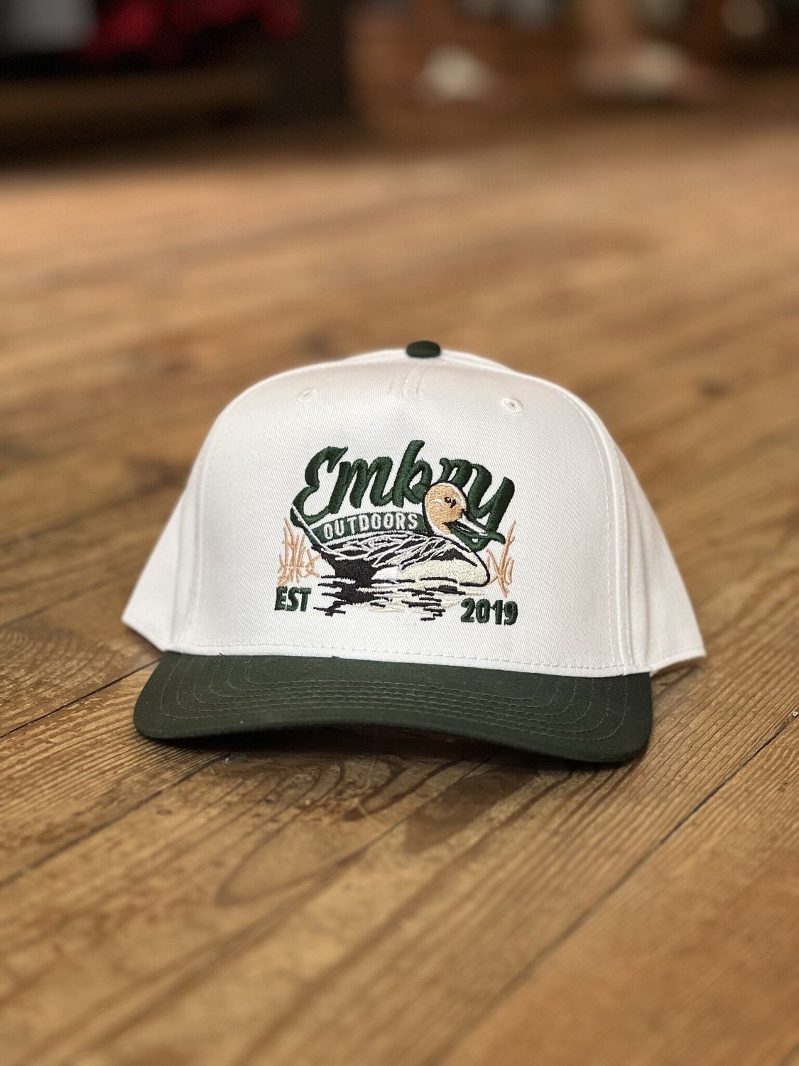 White/Green "Sprig" Trucker Hat