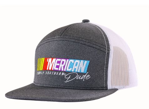 Simply Southern American Dude DK Grey 7 Panel Hat