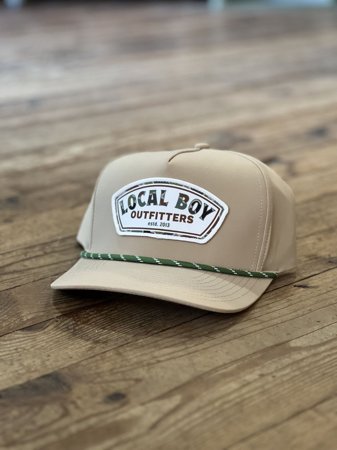 Local Boy Forest Camo Label Rope Hat Khaki