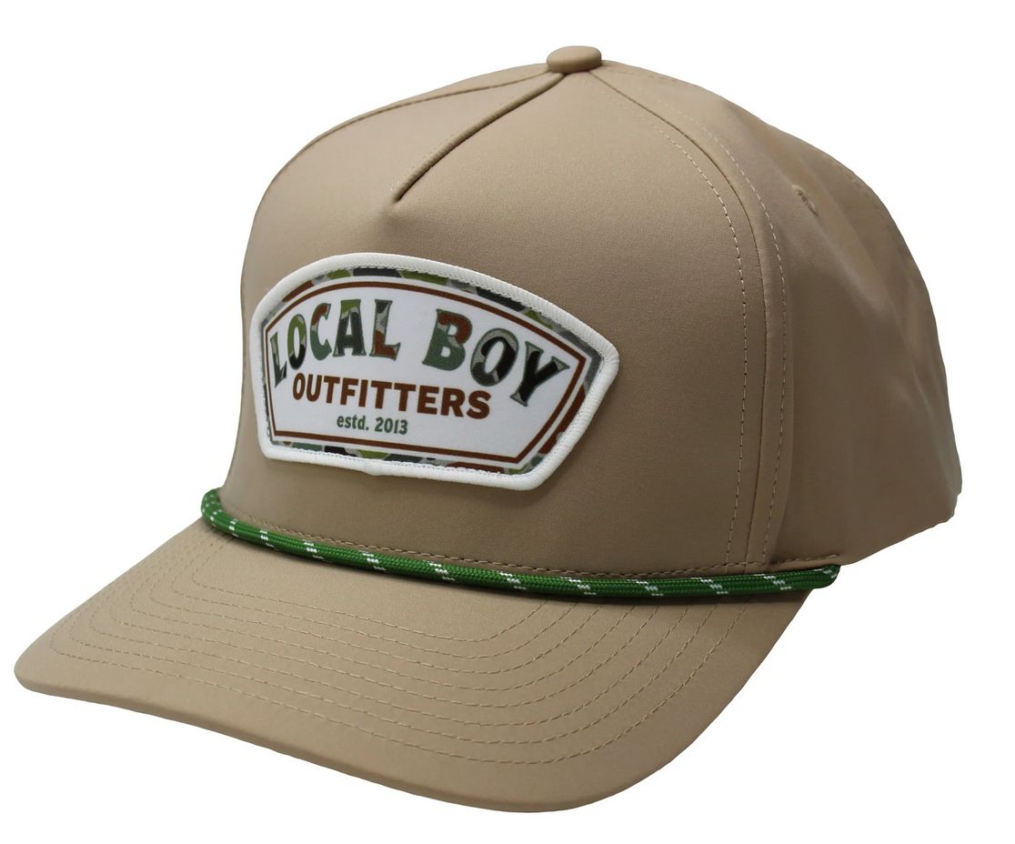 Local Boy Forest Camo Label Rope Hat Khaki
