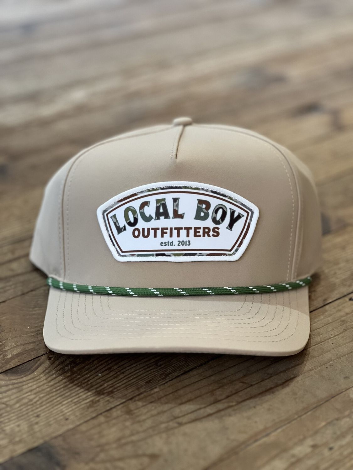 Local Boy Forest Camo Label Rope Hat Khaki