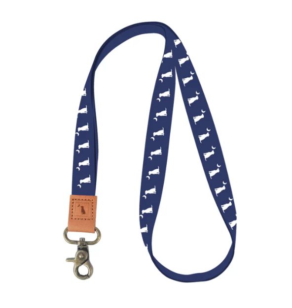 Local Boy Lanyard Navy Dog &amp; Moon