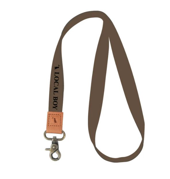 Local Boy Brown Logo Lanyard