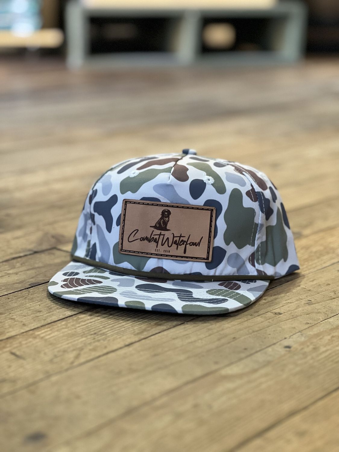 Combat Waterfowl Goat Rope Hat Olds Cool Brackish Lab Patch
