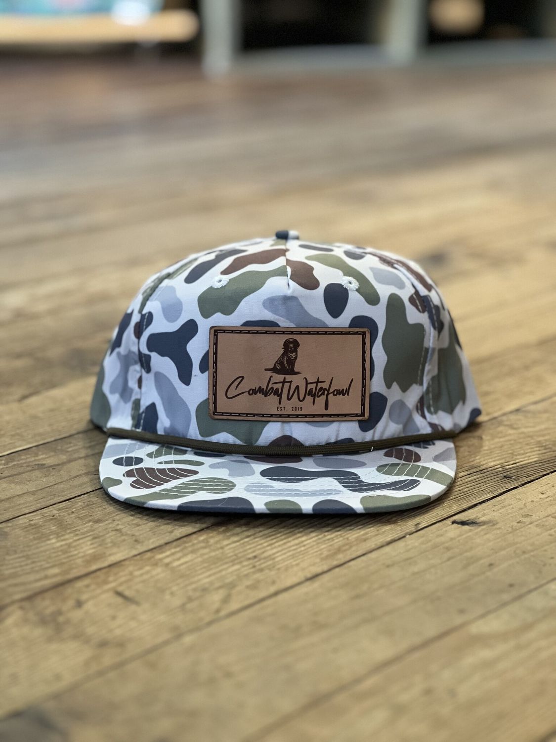 Combat Waterfowl Goat Rope Hat Olds Cool Brackish Lab Patch