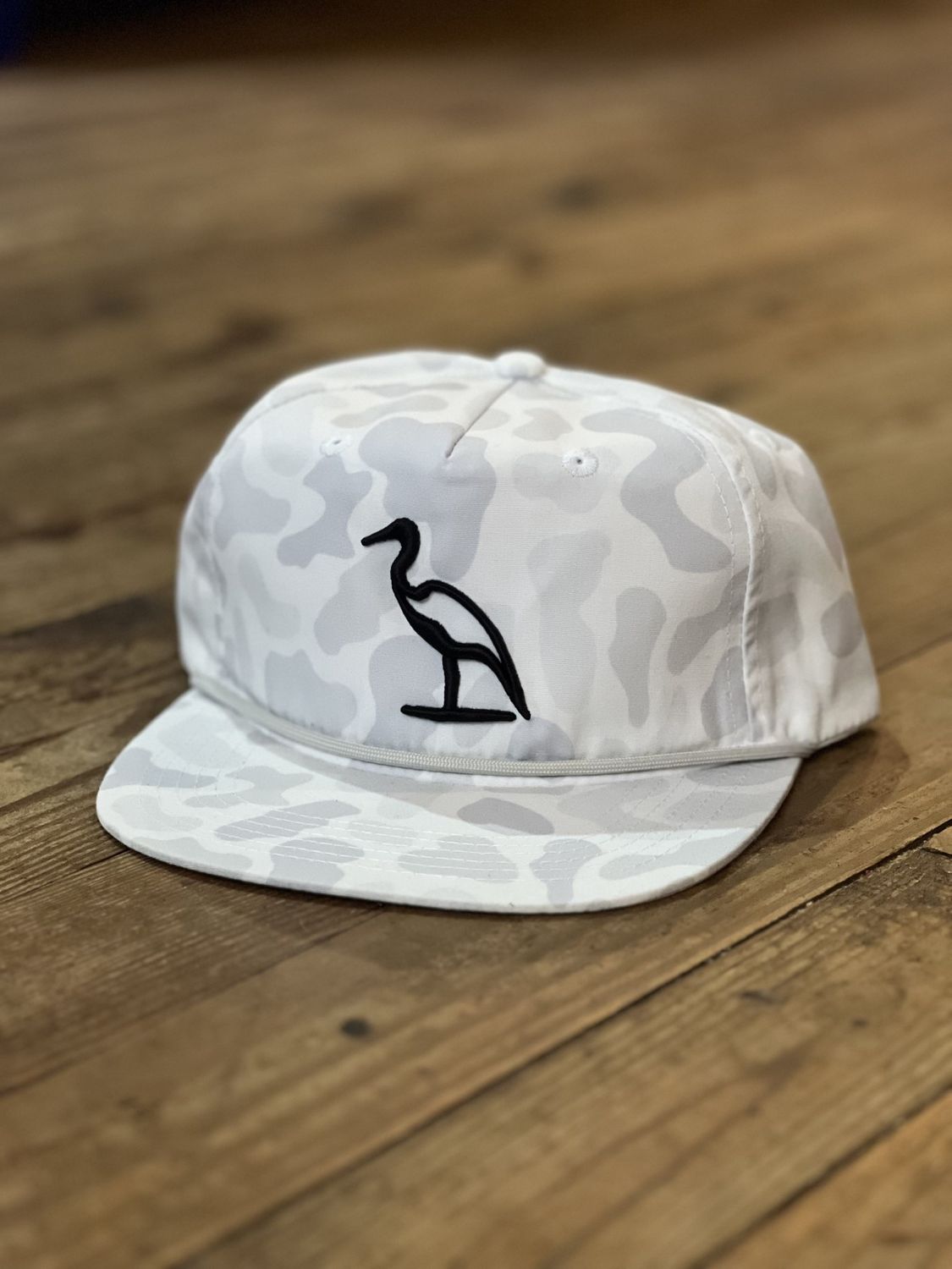DM Heron Embroidered Sneaux Rope Hat