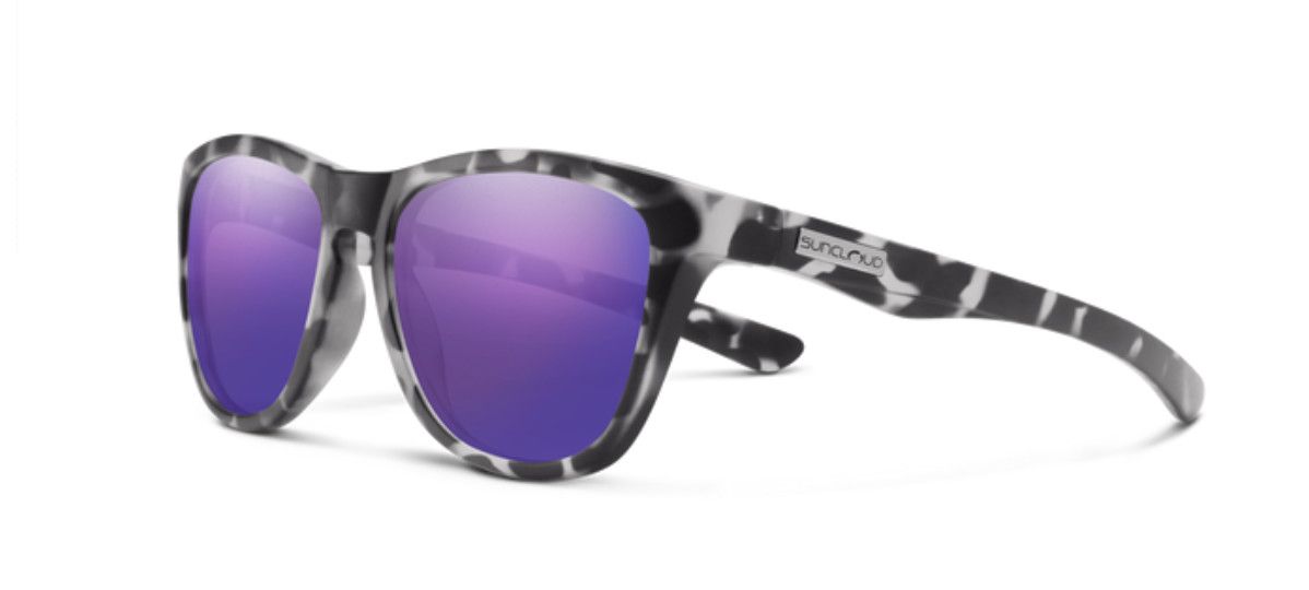 Suncloud Topsail Matte Ice Tortoise/Polarized Purple Lens