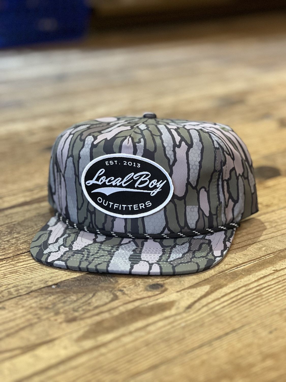 Local Boy Flat Brim Vintage Label Patch Hat