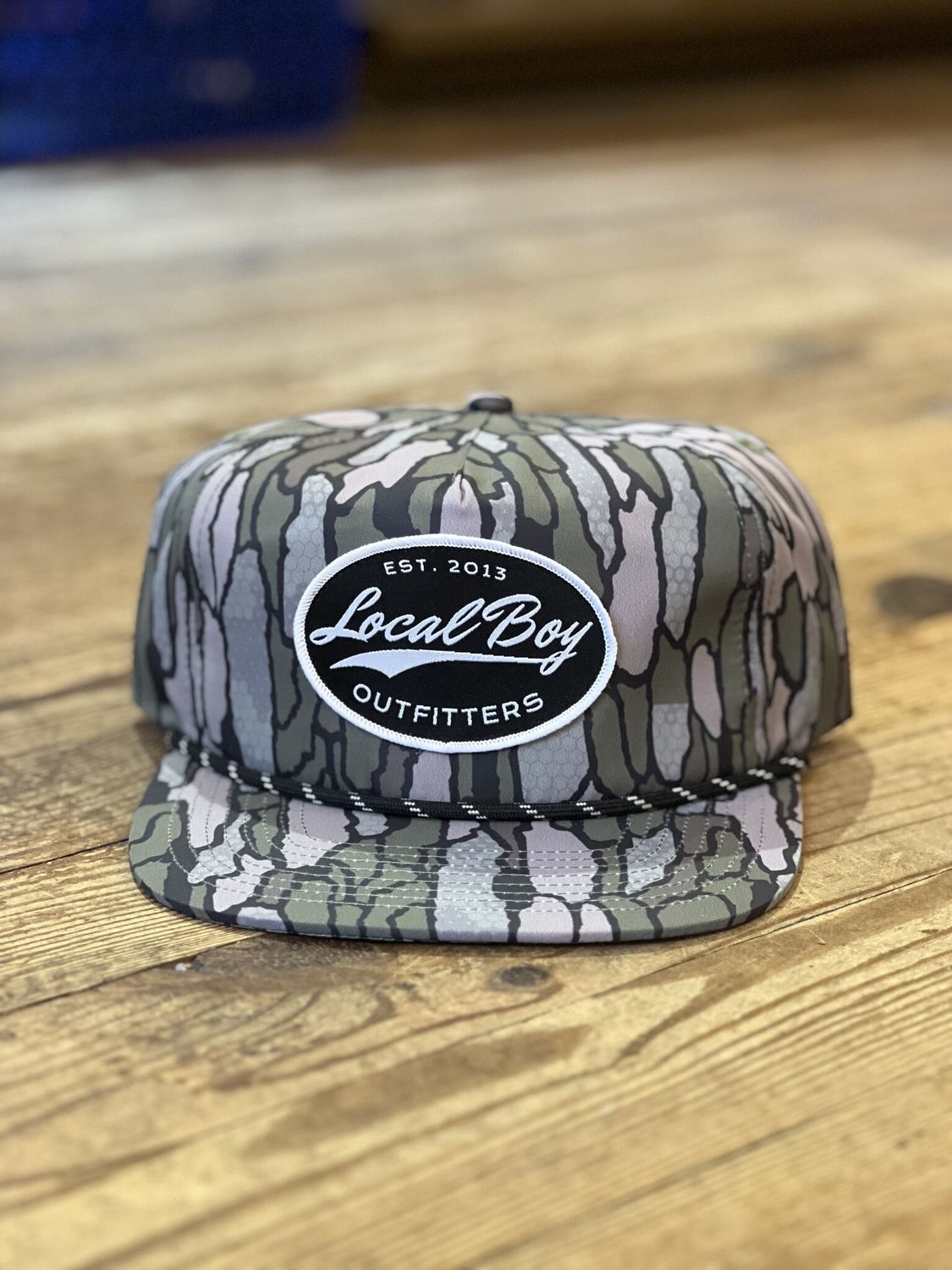 Local Boy Flat Brim Vintage Label Patch Hat